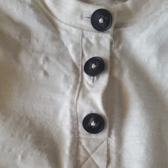 Madewell Cream Casual Button Down Shirt - Picture 4 of 7